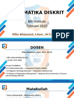 Matematika Diskrit: BRI Institute Februari 2020