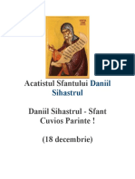 Acatistul Sf. Cuv. Daniil Sihastrul