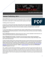 2014 Crime Report on Human Trafficking in USA