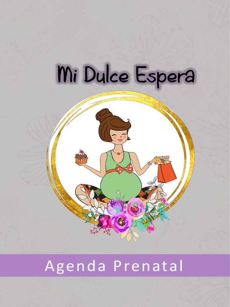 GENERICO Diario de Embarazo - Agenda Control Prenatal Diseño 4…