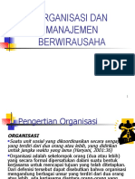 ORGANISASI MANAJEMEN