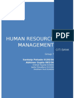 Human Resource Management: Citi Bank