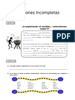 Oraciones Incompletas Plataforma