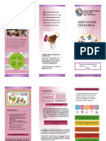 Triptico - Educacion Inclusiva PDF