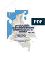 Caracterización Del Transporte Terrestre Automotor de Carga en Colombia 2005-2009 Pub PDF