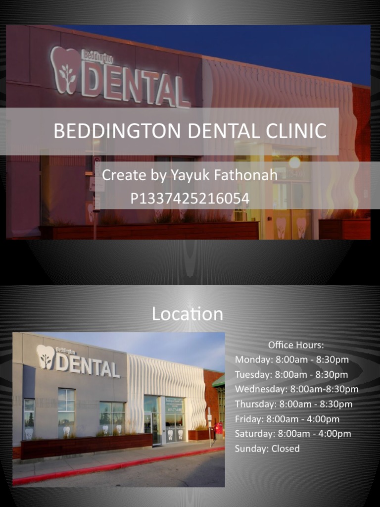 Beddington Dental Clinic PDF
