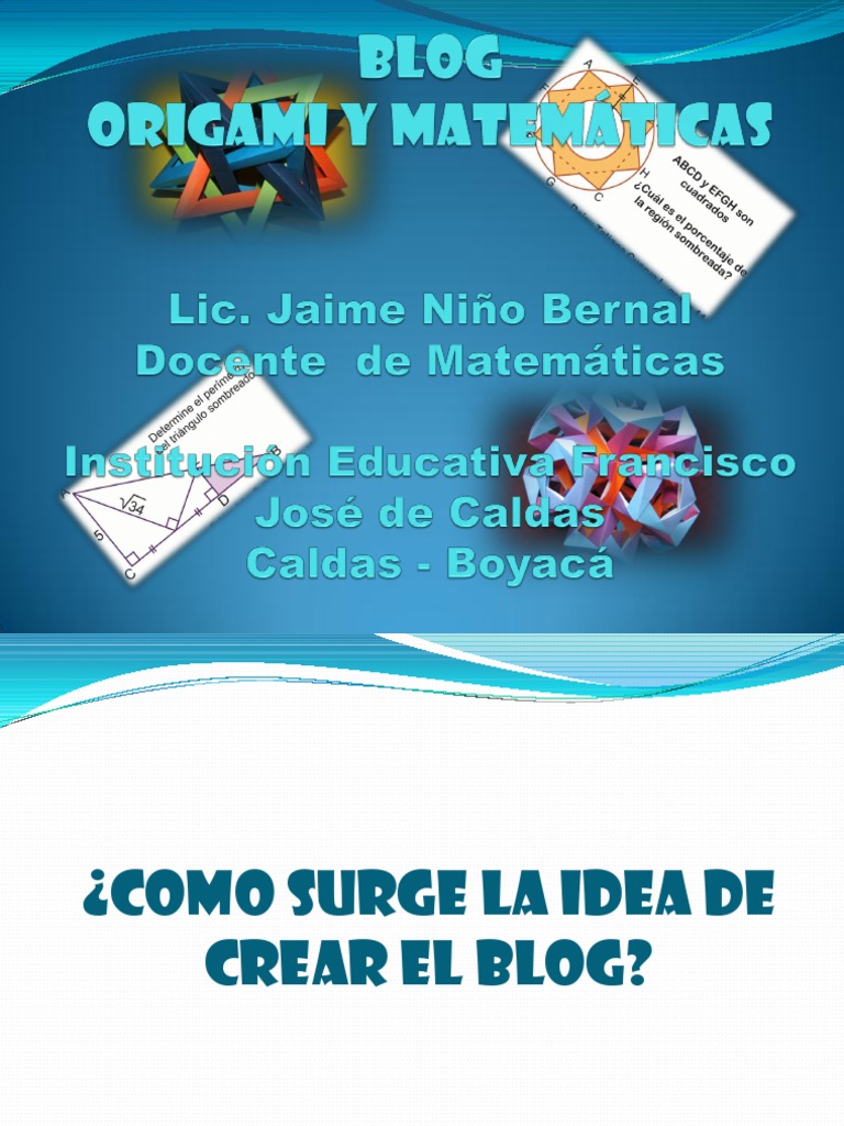 Blog de Origami y Matemáticas 2009 | PDF | Arte