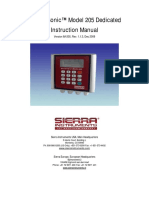 Innova-Sonic™ Model 205 Dedicated Instruction Manual: Version IM-205, Rev. 1.1.3, Dec 2009