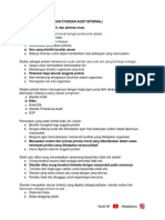 Contoh Soal Kode Etik Dan Standar Audit Internal