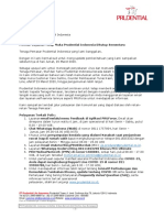 Layanan Tatap Muka Prudential Ditutup Sementara PDF