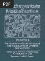 Fundamentals of Mathematics, Vol. 1 - Foundations of Mathematics - The Real Number System and Algebra PDF