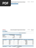 RevenueRecognitionExecution - Revenue Recognition Execution Report