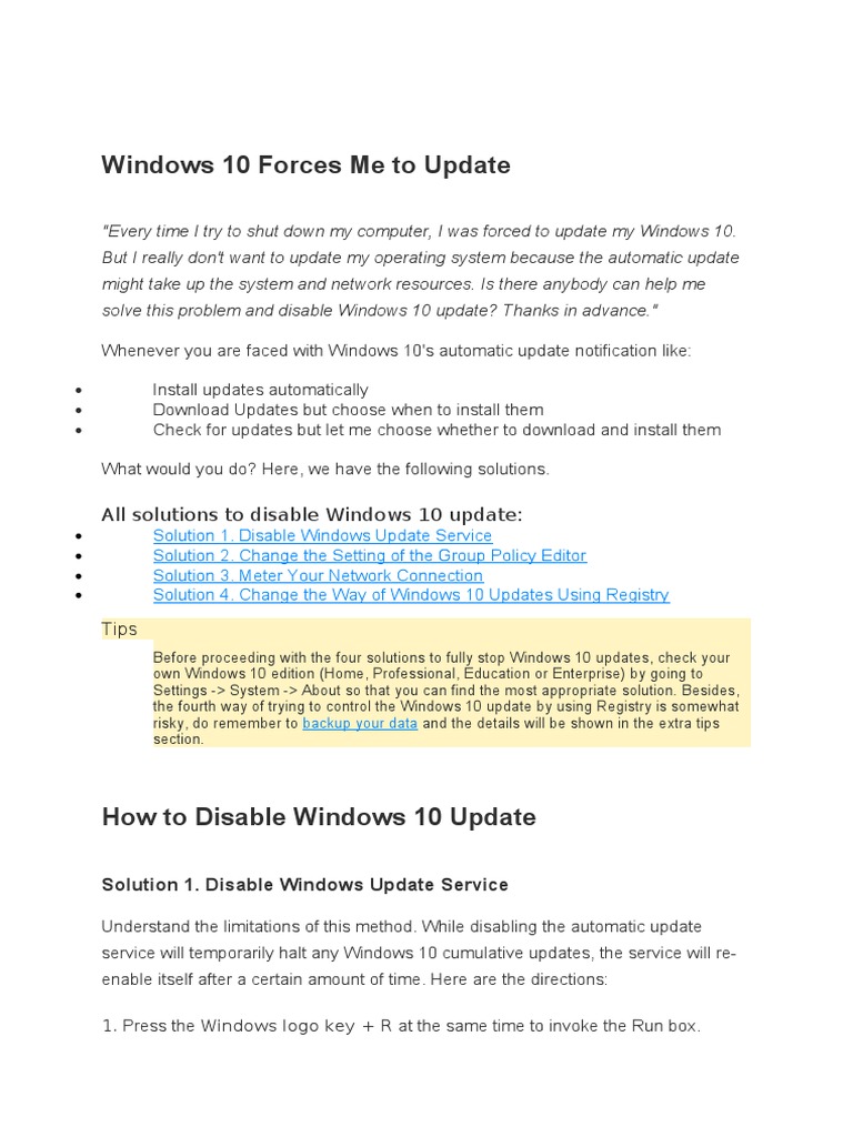 Windows 10 Update Disable PDF Windows 10 Windows Registry