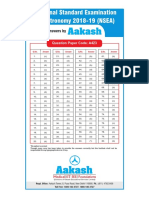 National Standard Examination in Astronomy 2018-19 (NSEA) : Question Paper Code: A423