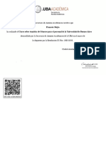 Curso en Temática de Género (En El Marco de La Res. CS 19952019) - Certificado Finalización Del Curso 5330 PDF