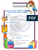 01) Kit Escolar Primero de Primaria