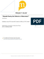 Should Poetry Be Ethical or Otherwise PDF