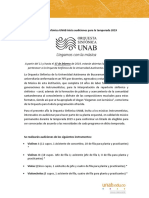 Convocatoria Orquesta Sinfonica PDF