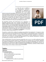 Aprendizaje - Wikipedia, La Enciclopedia Libre PDF