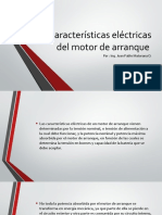 Características Eléctricas Del Motor de Arranque