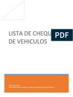 Lista de Chequeo de Vehiculos