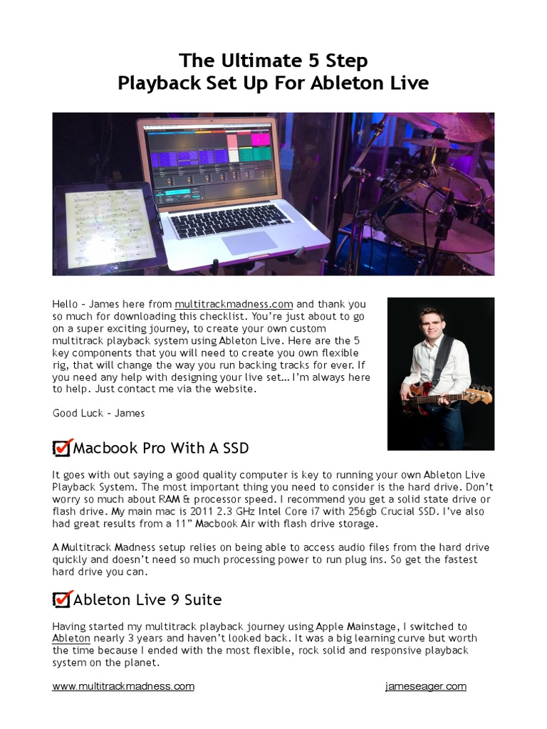 The Ultimate Multitrack Playback Set Up For Ableton Live PDF Solid