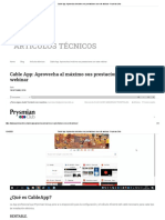 Cable App - Aprovecha Al Máximo Sus Prestaciones Con Este Webinar - Prysmian Club