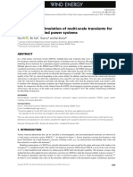 Modeling and Simulation of Multi-Scale Transients For PMSG-based Wind Power Systems