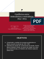 Conflictos Entre Federalistas y Centralistas