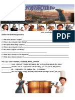 Ratatouille Worksheet 2 Out of 4