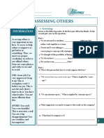 Assessing Others: Useful Information