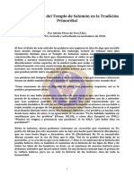 La Construcci N Del Templo de Salom N en La Tradici N Primordial - Adri N P Rez de Vera F.R.C PDF