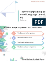 Second Language Learning Theories