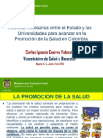 Promoción de La Salud en Colombia.