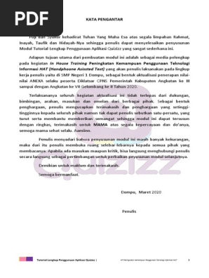 Modul Lengkap Penggunaan Aplikasi Quizizz Pdf