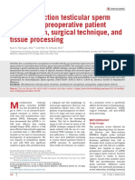 Microdissection Testicular Sperm Extraction: Preoperative Patient Optimization, Surgical Technique, and Tissue Processing