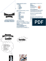 Triptico de Educacion Sexual