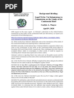 Thayer Legal Tit for Tat Submissions to Commission on the Limits of the Continental Shelf