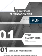 Your Awesome Presentation Title: An Even More Amazing Subtitle