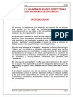 Ii. Fallas Y Vulnerabilidades Detectadas en Una Auditoria de Seguridad