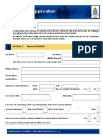 Employment Application: Section 1: Personal Details