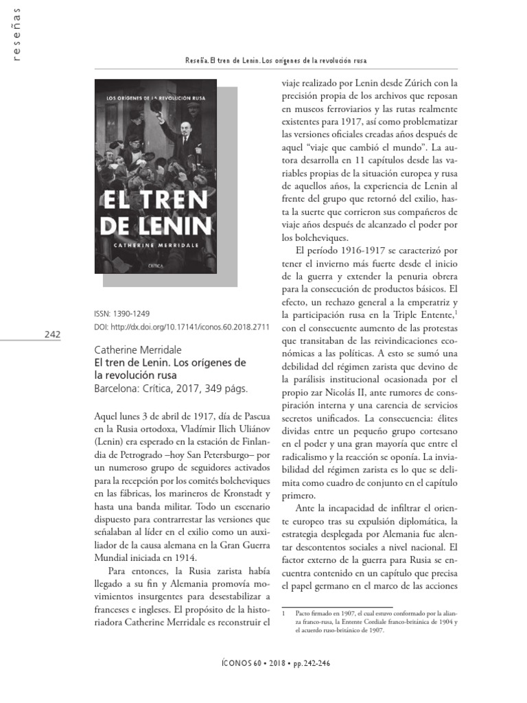 El tren de Lenin y la revolución rusa | PDF | Vladimir Lenin ...