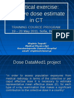 Practical Exercise: Effective Dose Estimate in CT