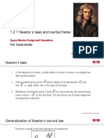 1.2.1 Newton's Laws and Inertial Frame: Space Mission Design and Operations