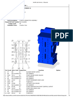 Tipm C6 PDF | PDF | Electrical Connector | Car
