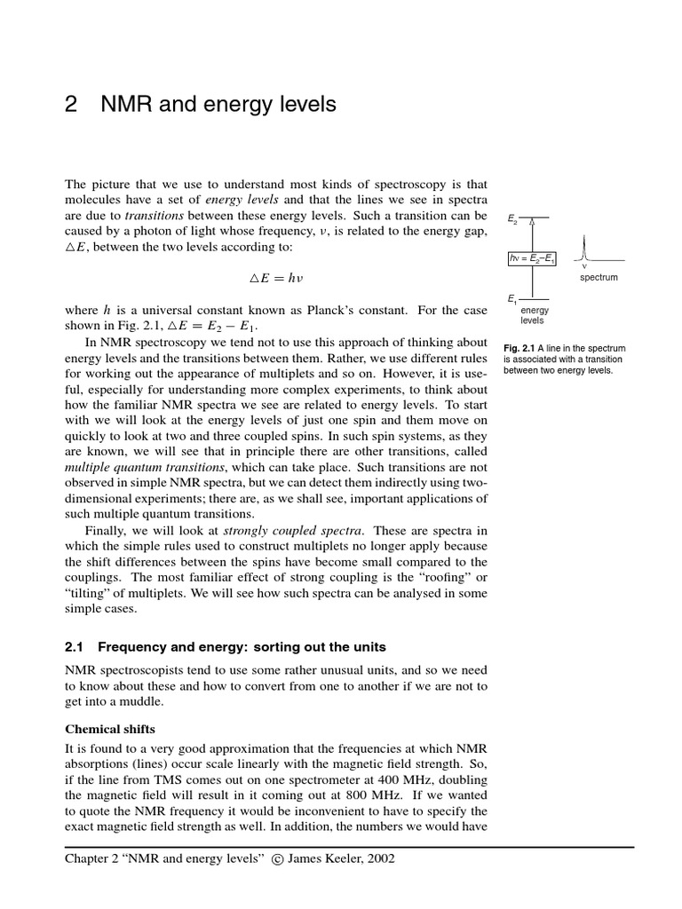 Chapter2 PDF | PDF | Nuclear Magnetic Resonance | Spectroscopy