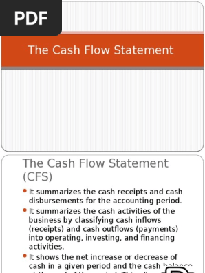 CASH FLOW STATEMENT