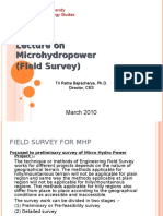 Microhydro-Field Survey