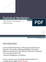 Statistical Mechanics: 1.5: The Entropy of Mixing and - Gibbs Paradox