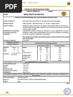 Base Frutta-Frutta: Code 06012 Name Type of Product